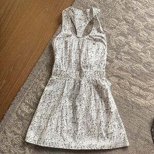 Mia Melon - Stylish White and Brown Print Dress